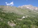 A gauche, encore le Pont du Diable, à droite, Saint-Christophe