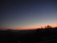 La veille au soir, il fait beau mais froid, sur Groisy.