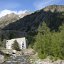 La centrale alimentée par le lac de la Fous (sous le refuge de Nice).